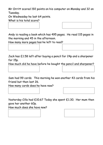maths ks3 bodmas worksheet with clues by bcooper87 uk