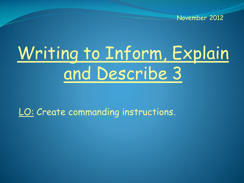 Writing to IED - Commands