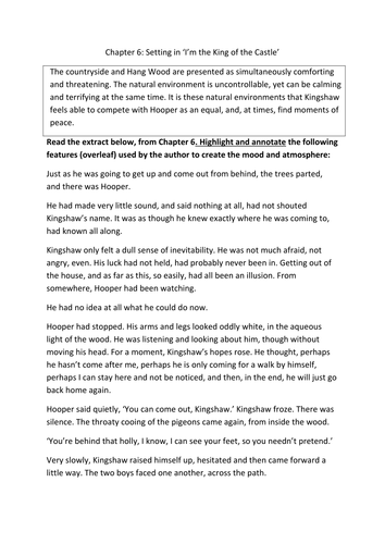 Hang Wood: setting and mood in Chapter 6