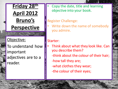 Boy In The Striped PYjamas Chapter 3 and 4