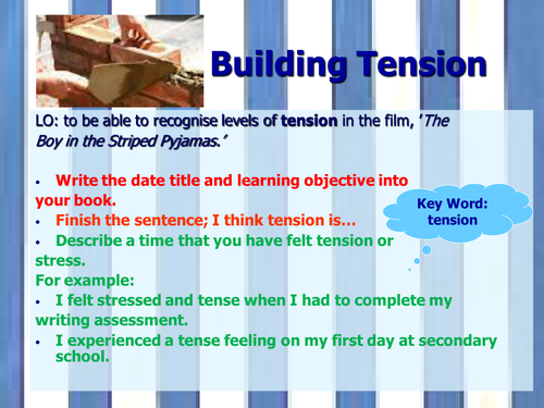 Boy In The Striped Pyjamas Building Tension Lesson
