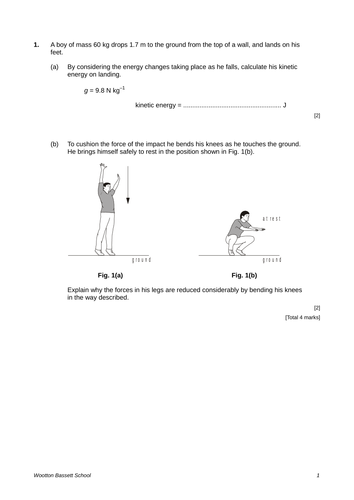 OCR Advancing Physics Space time Motion Tests + As