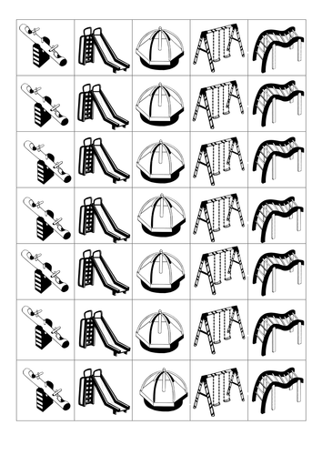 Playground pictogram and questions