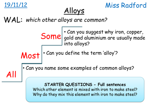 C1.1 Alloys for SEN