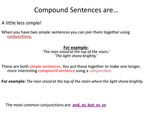 Compound Sentences Poster - Guide