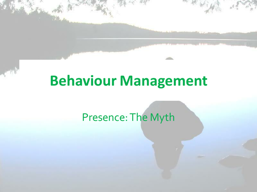 Behaviour Management Presence Training