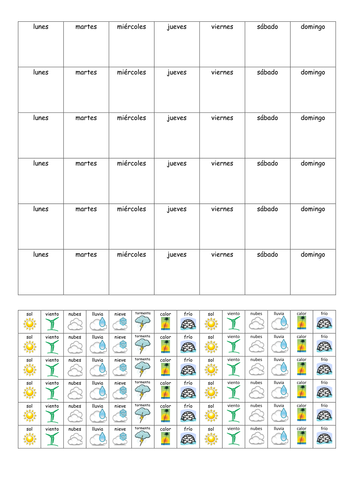 Weather calendar