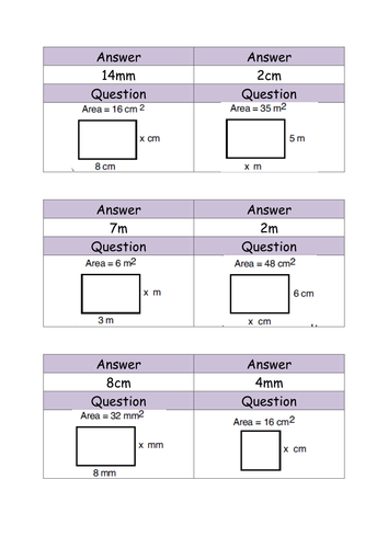 Finding the missing length of a rectangle