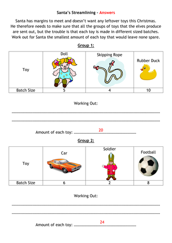 Santa's Streamlining - LCM