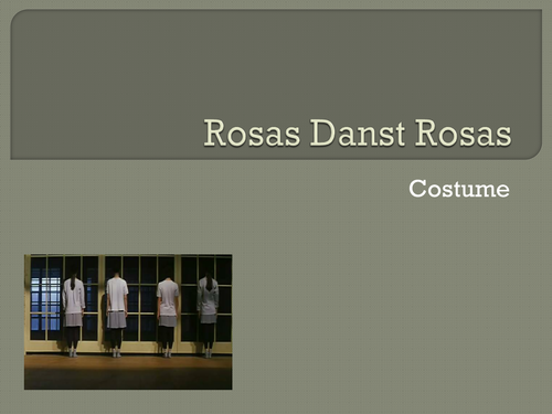 Rosas Danst Rosas - Costume