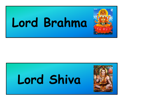 Lord Brahma, Lord Shiva and Goddess Ganga