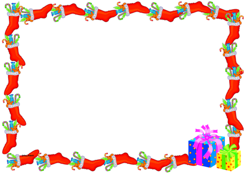 christmas border paper