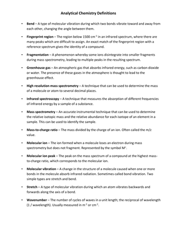 as-analytical-techniques-definitions-teaching-resources