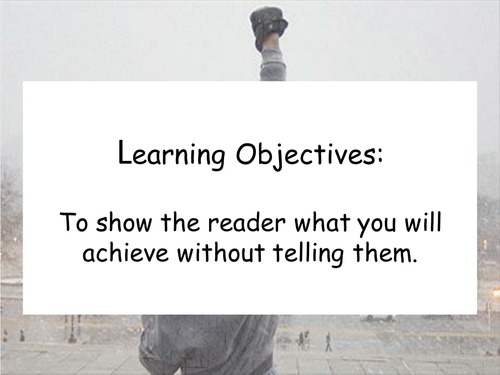 Narrative Writing - Showing without telling