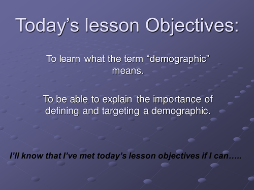 Outstanding English lesson on demographic