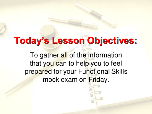 Preparing for the Functional Skills Exam