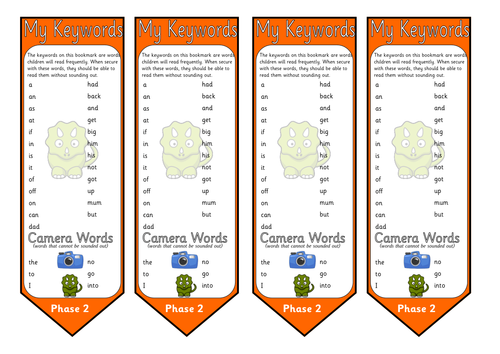 Phase 2 - 5 HFW Keyword Bookmarks