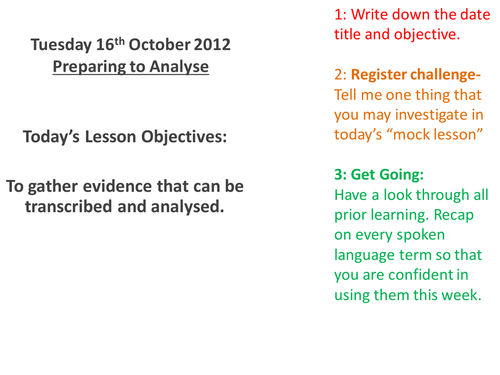 Spoken Language Study Lesson 12 The experiment