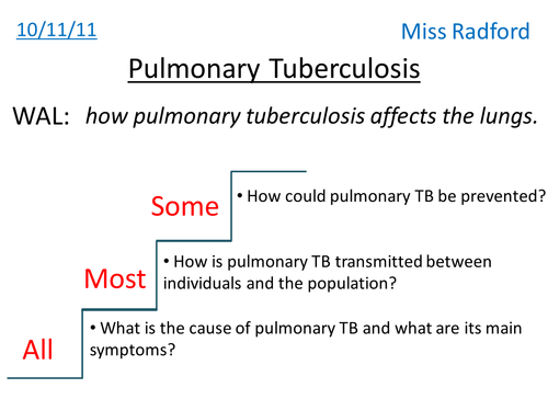 4.4 Pulmonary Tuberculosis AQA AS Biology