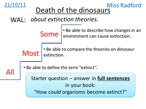 Extinction - Year 8