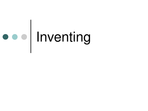 Introduction to inventing