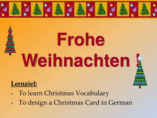 Frohe Weihnachten Teaching Resources