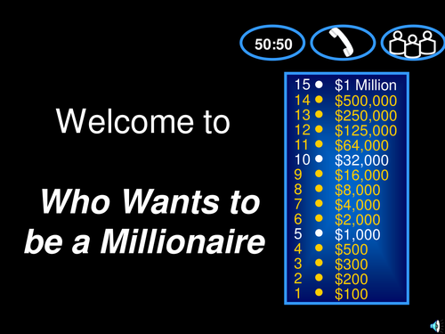 Macbeth Lesson Quiz: Who Wants To Be A Millionaire