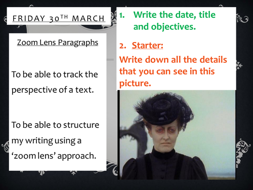 Descriptive Writing Lesson - Details & Paragraphs
