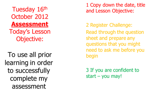 2012 Death Penalty Lesson 6 - Reading Assessment