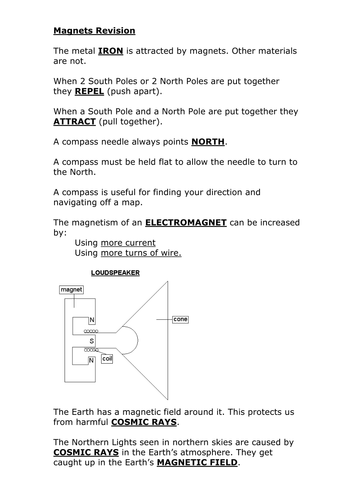 Magnets revision