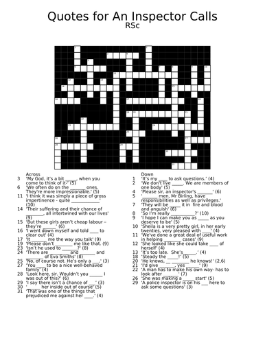 Quotes Crossword