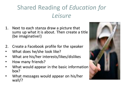 Poetry Scheme - 3 Poems - Education For Leisure 1