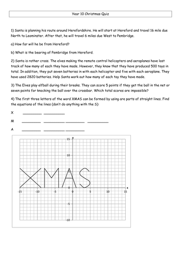 Year 10 Christmas Team Competition