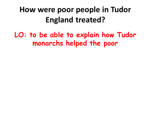 Elizabethan Poor laws