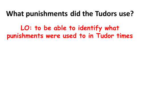Tudor punishments