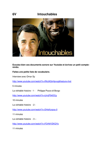 Intouchables interview and documentary