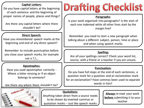 Drafting Checklist