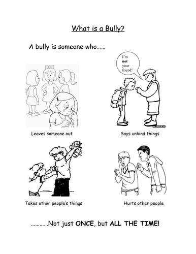 What is a Bully? | Teaching Resources