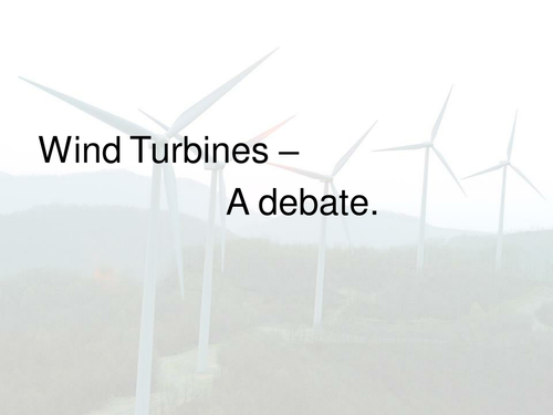 SUPER  wind turbine lesson