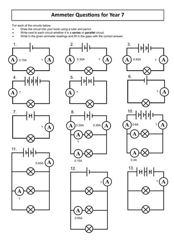 Printables Electrical Circuit Worksheets resources for ks3 electricity unit by dazayling teaching tes