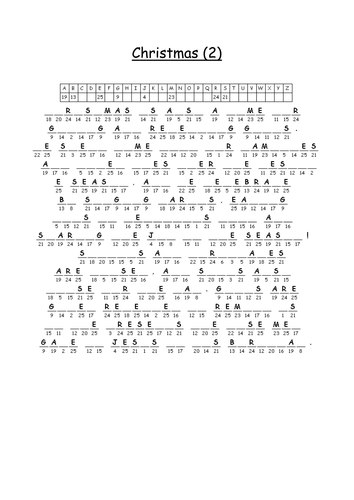 Christmas Cryptograms