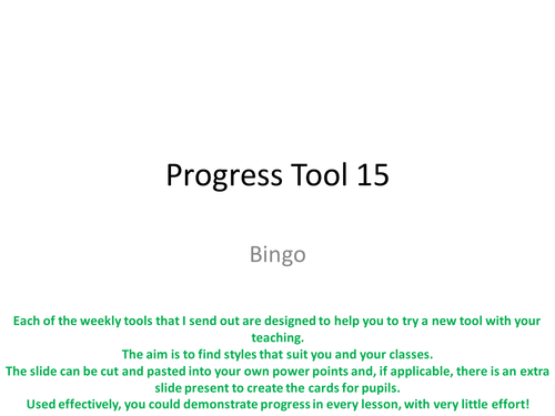 Progress Tutorials For Teachers