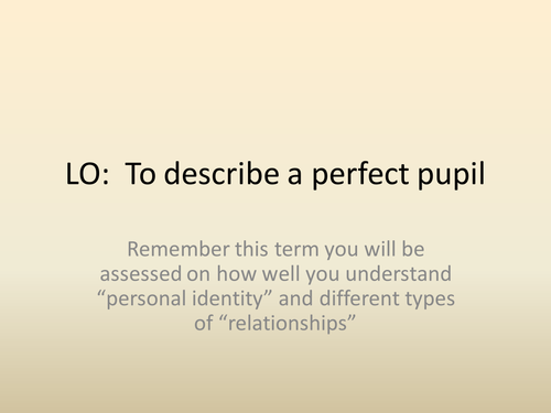 Year 7 Intro. to PHSE Whole Scheme