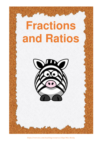 Fractions & Ratio Worksheet (Personalised) | Teaching Resources