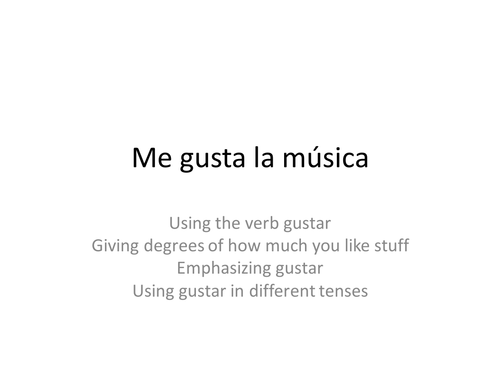 I like music