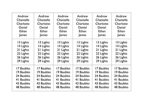Christmas Logic Problem