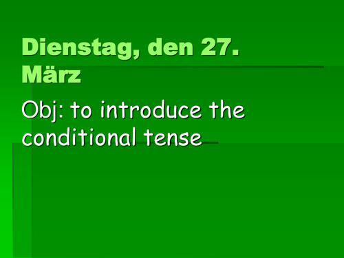 conditional tense