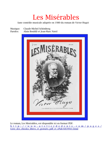 Les Misérables: clips & paroles en français