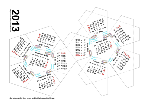 Dodecahedron 2013 Calendar