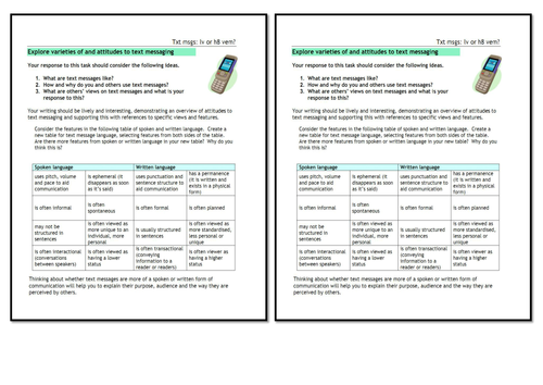 Spoken Language SOW for KS3